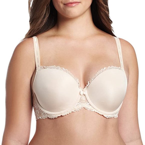 Paramour by Felina Madison full figure Contour T-Shirt Bra | Demi | Lace BG NWT - Picture 3 of 6